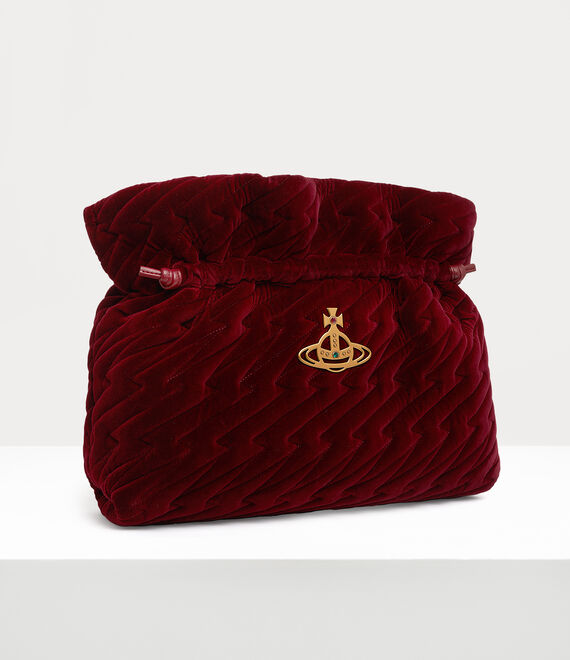 Vivienne Westwood EVA LARGE CLUTCH burgundy